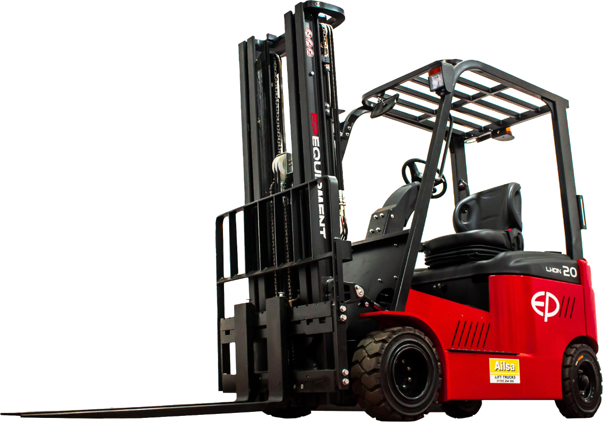 Commercial forklift unloading heavy pallets in Southall